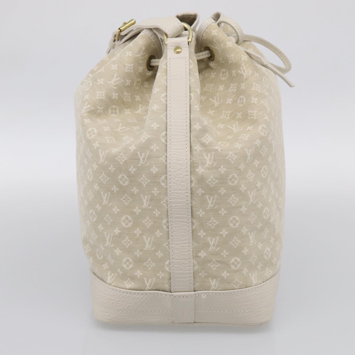 LOUIS VUITTON Monogram Mini Lin Noe Bag White Dunne M95315 LV Auth RV055V