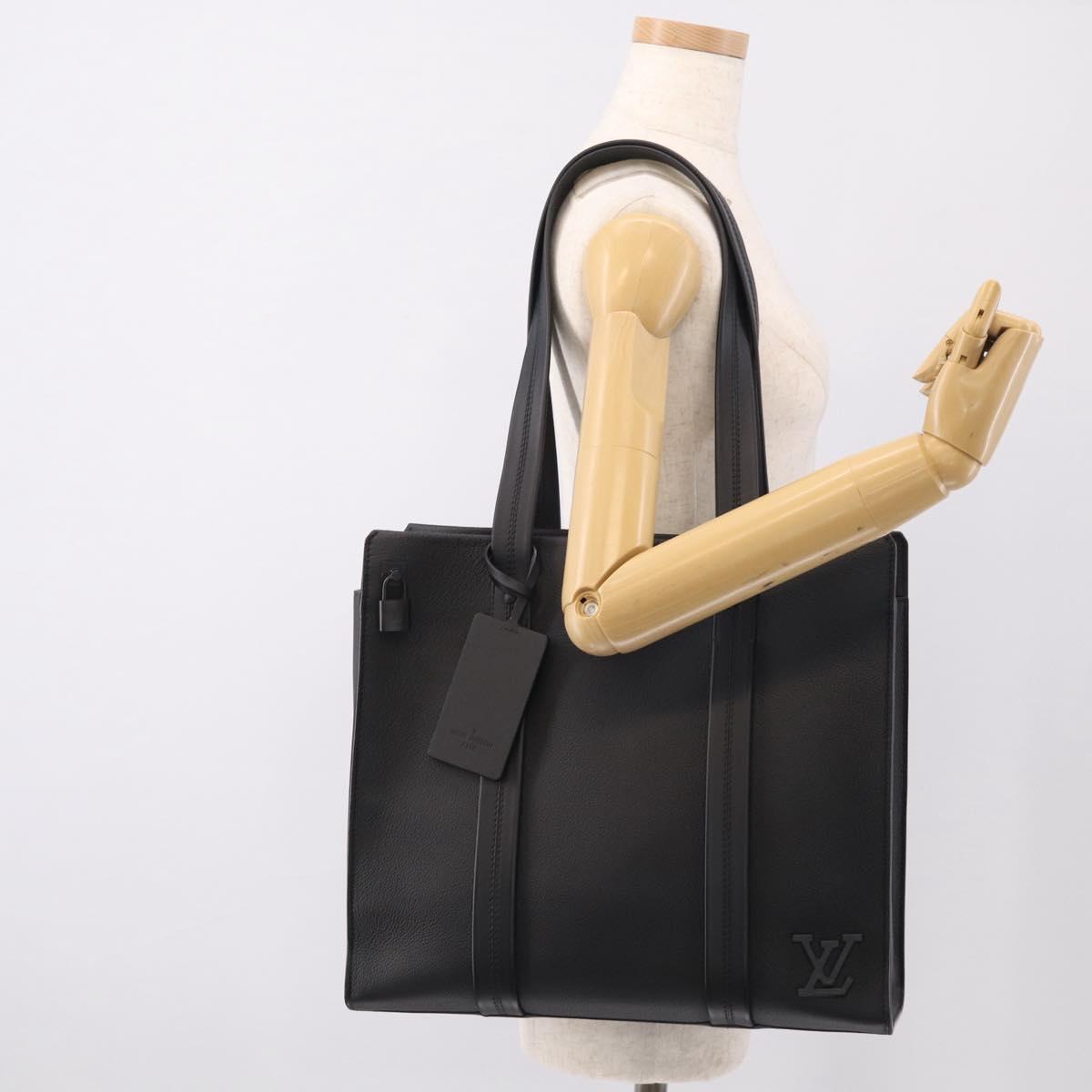 LOUIS VUITTON LV Aerogram Take Off Tote Bag Leather M57308 LV Auth RV059SAM