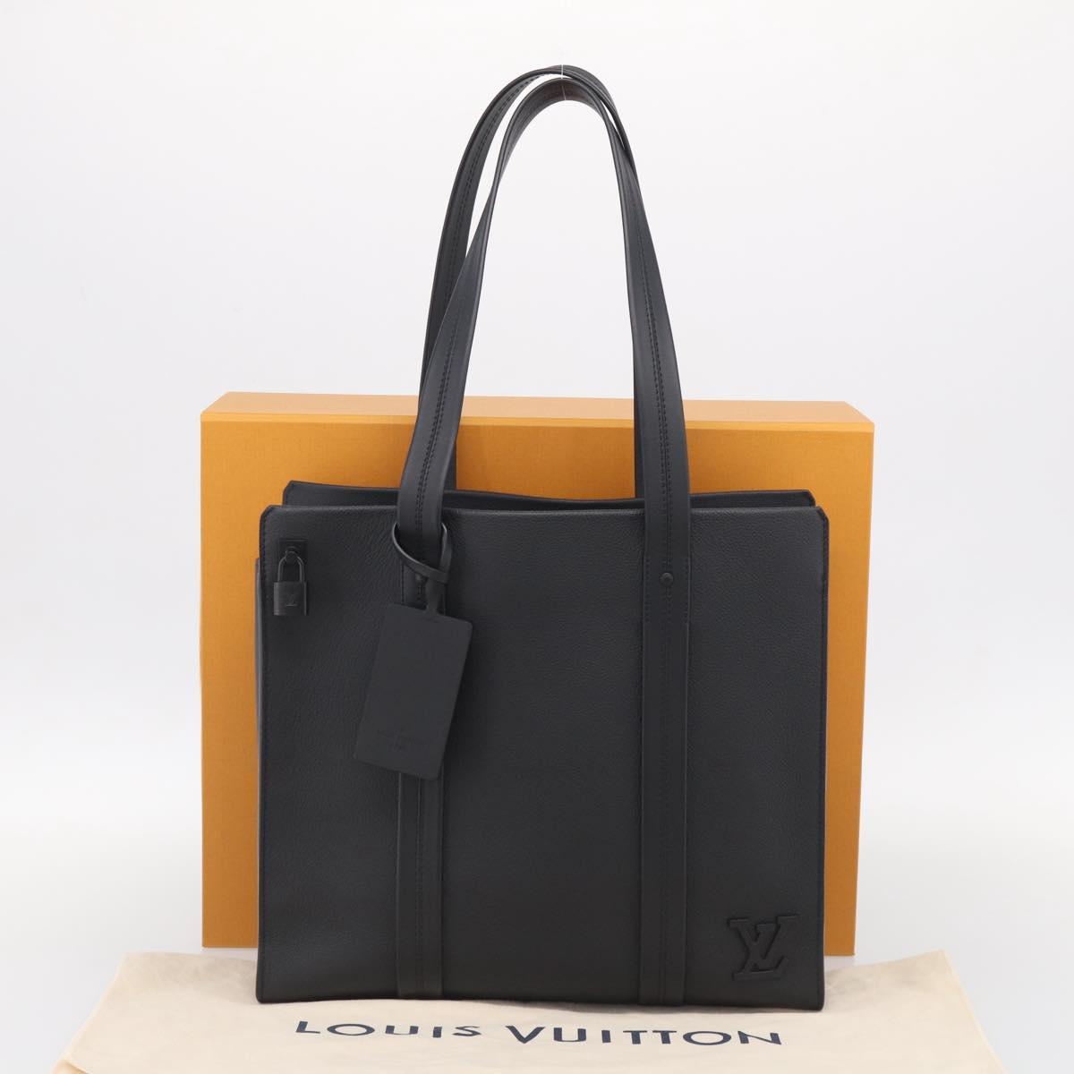LOUIS VUITTON LV Aerogram Take Off Tote Bag Leather M57308 LV Auth RV059SAM