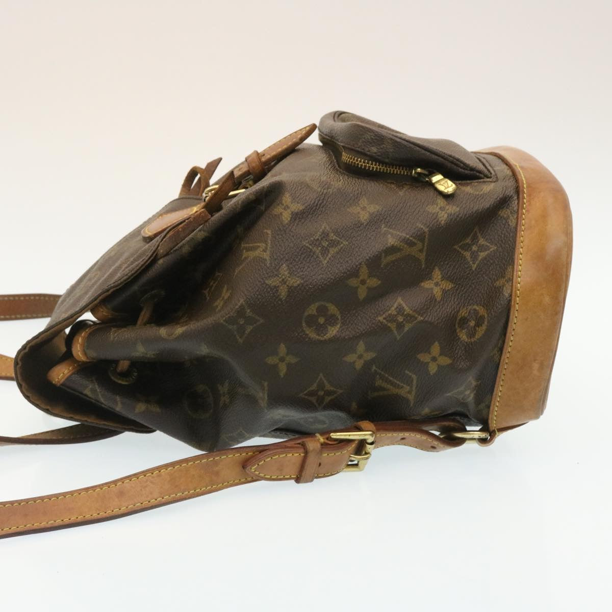 LOUIS VUITTON Monogram Montsouris MM Backpack M51136 LV Auth rz087