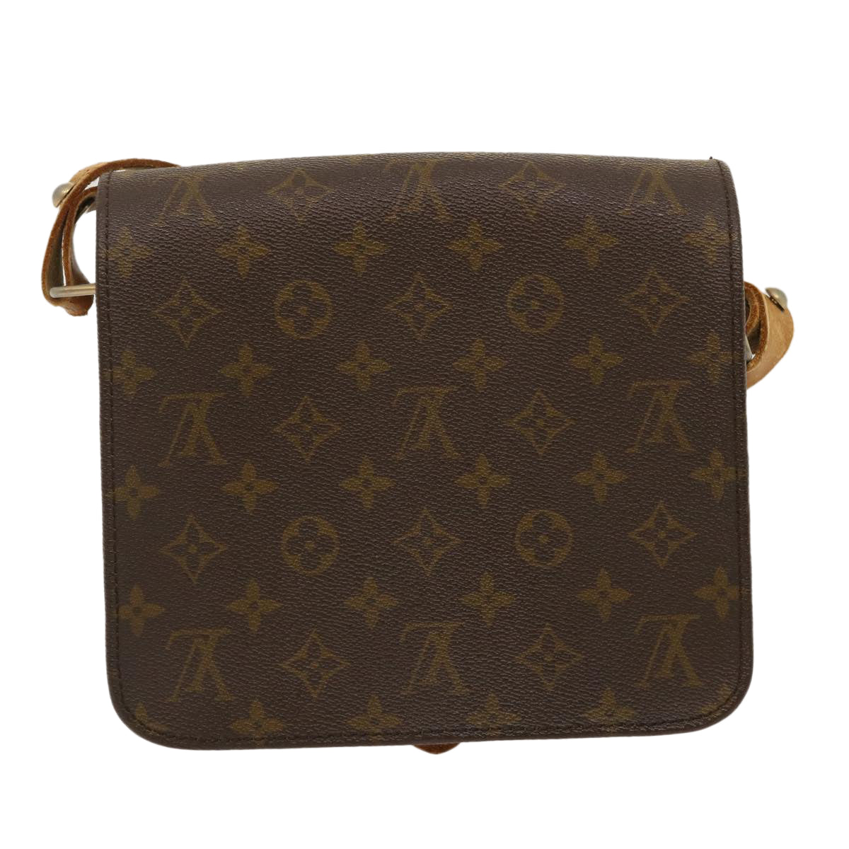 LOUIS VUITTON Monogram Cartouchiere MM Shoulder Bag M51253 LV Auth rz283