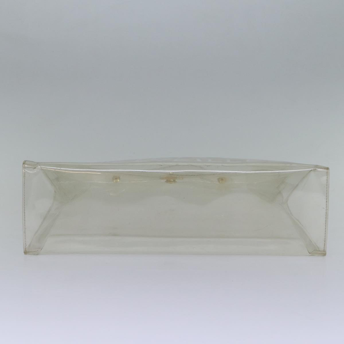 HERMES Vinyl Kelly Hand Bag Vinyl Clear Auth S1397