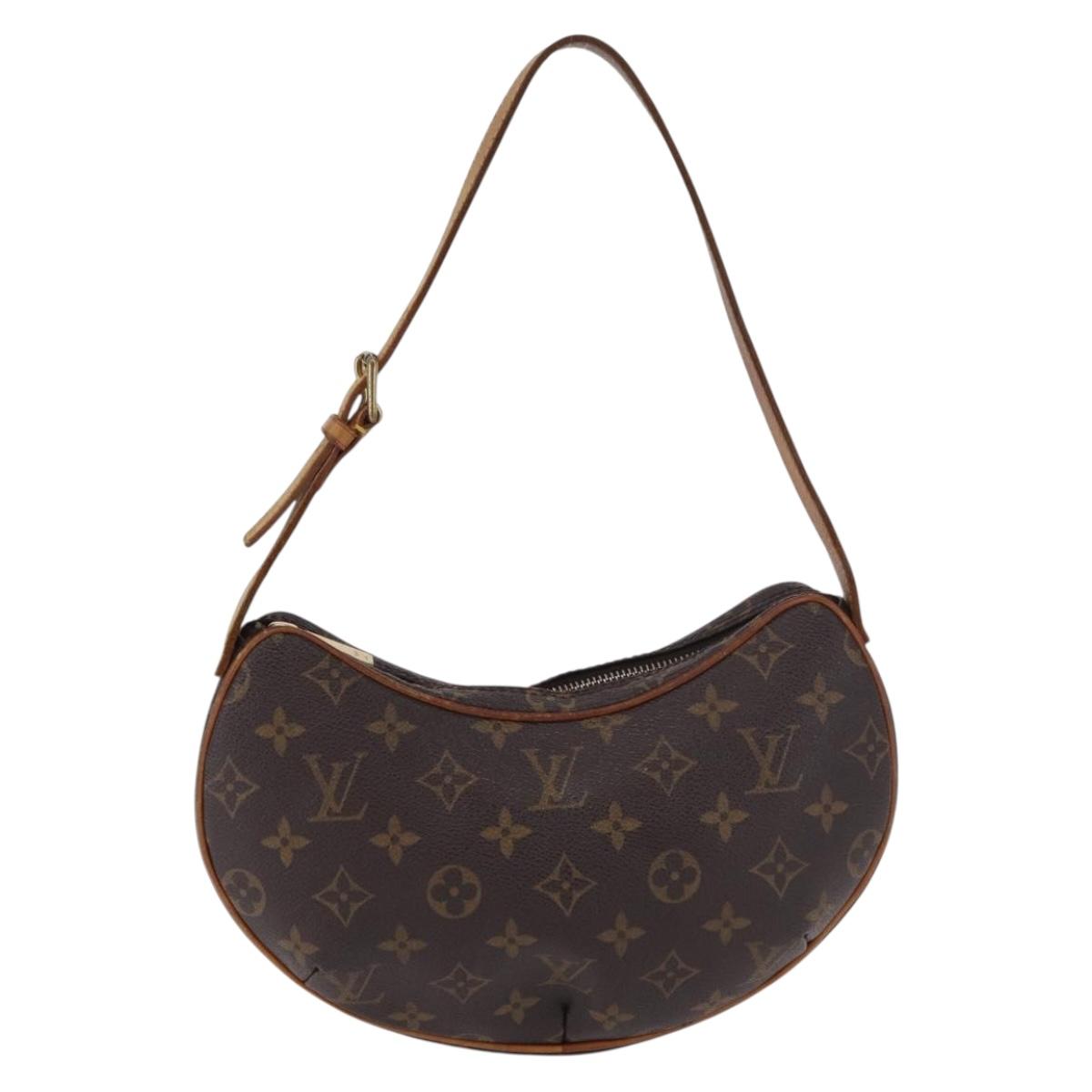 LOUIS VUITTON Monogram Pochette Croissant Shoulder Bag M51510 LV Auth S1786