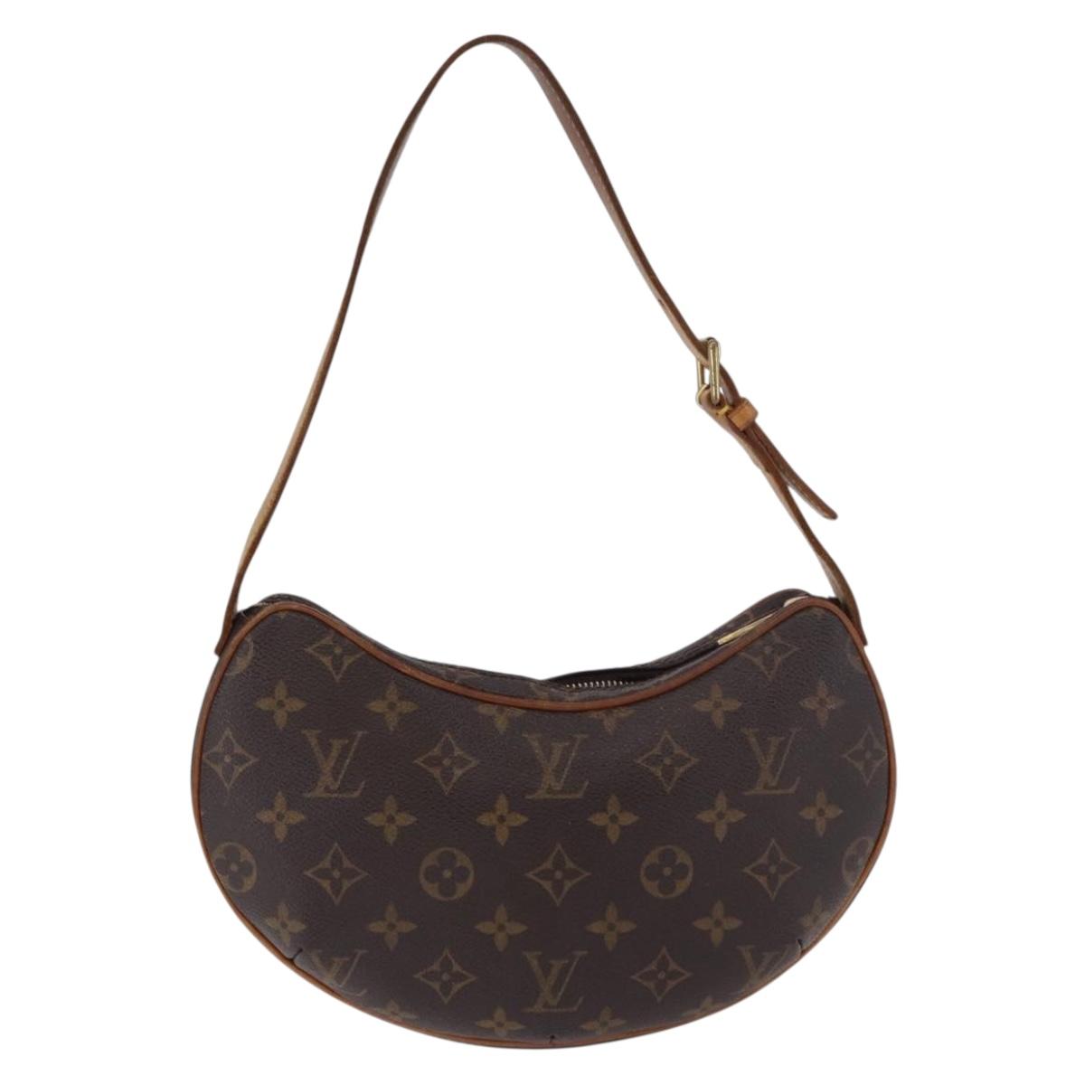 LOUIS VUITTON Monogram Pochette Croissant Shoulder Bag M51510 LV Auth S1786