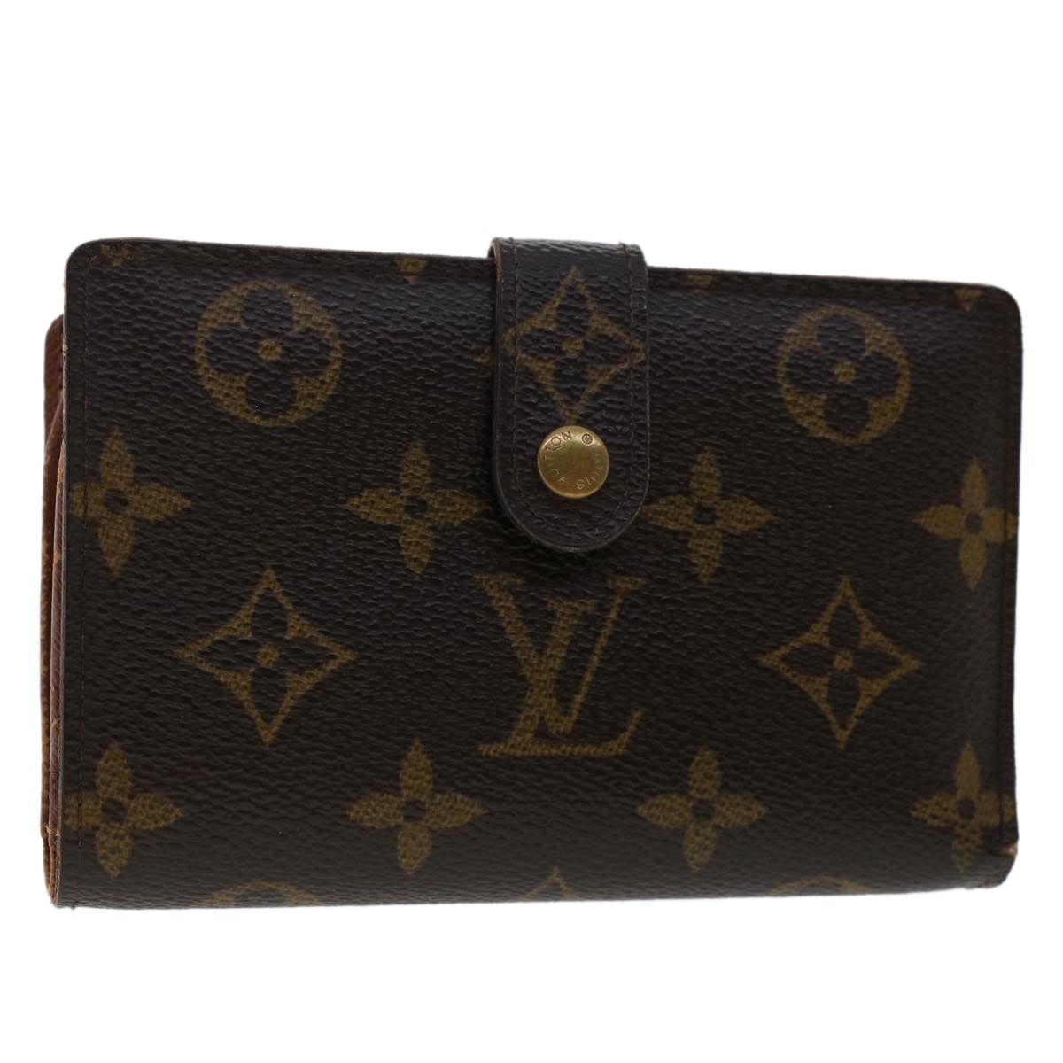 LOUIS VUITTON Monogram Porte Monnaie Billets Viennois Wallet M61663 Auth S701