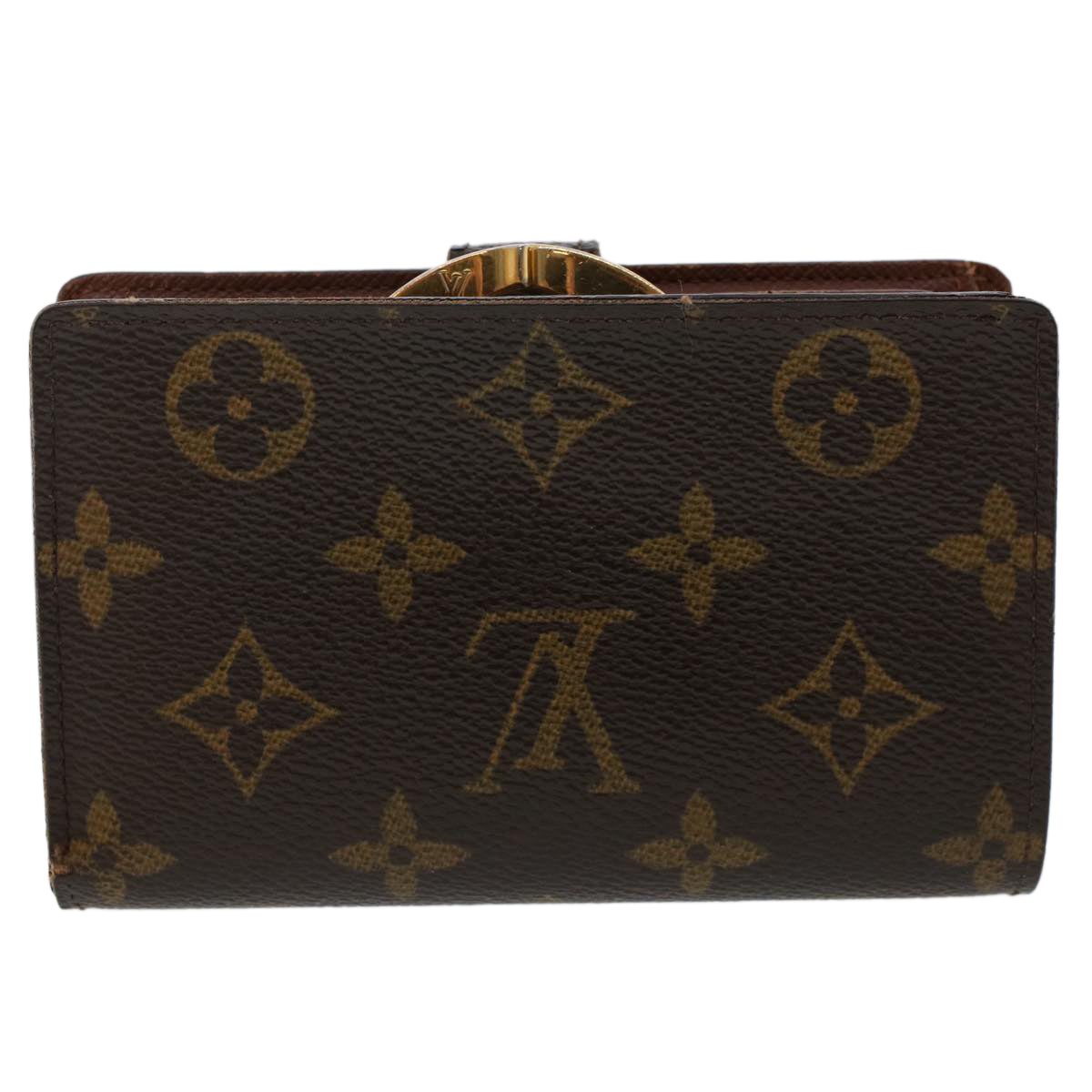 LOUIS VUITTON Monogram Porte Monnaie Billets Viennois Wallet M61663 Auth S701