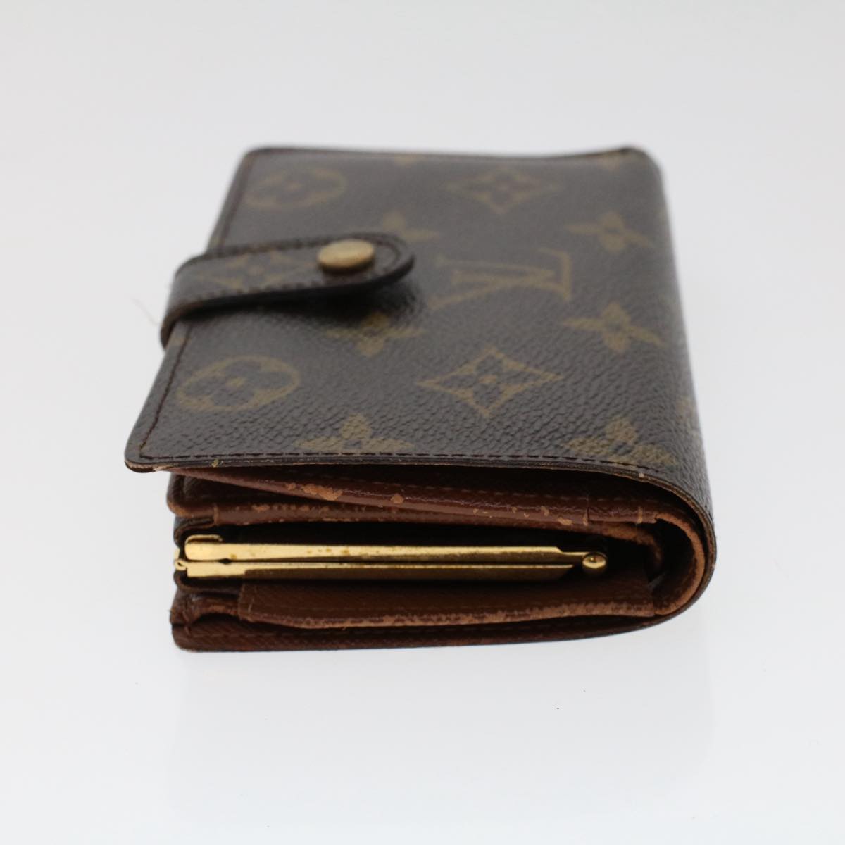 LOUIS VUITTON Monogram Porte Monnaie Billets Viennois Wallet M61663 Auth S701