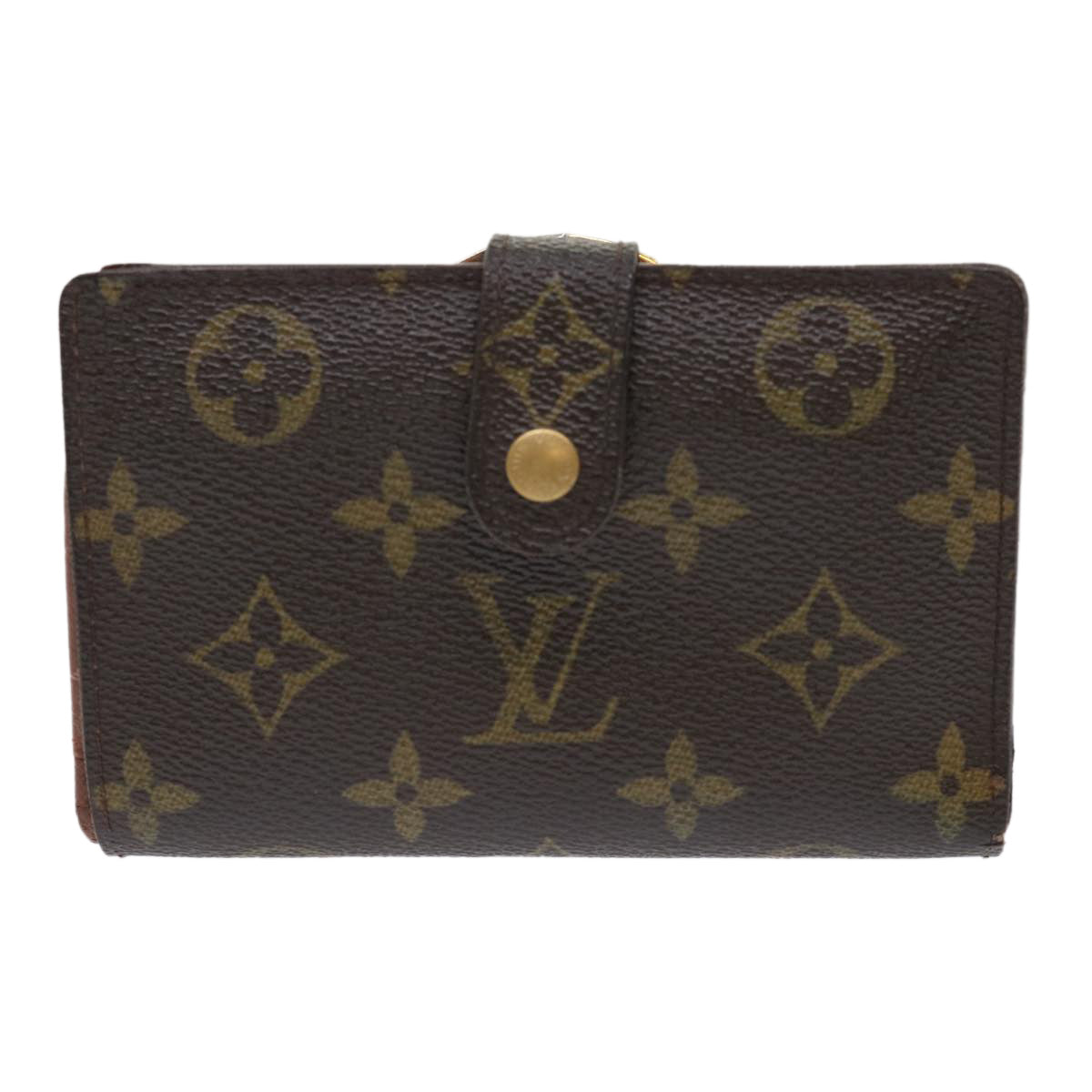 LOUIS VUITTON Monogram Porte Monnaie Billets Viennois Wallet M61663 Auth S702