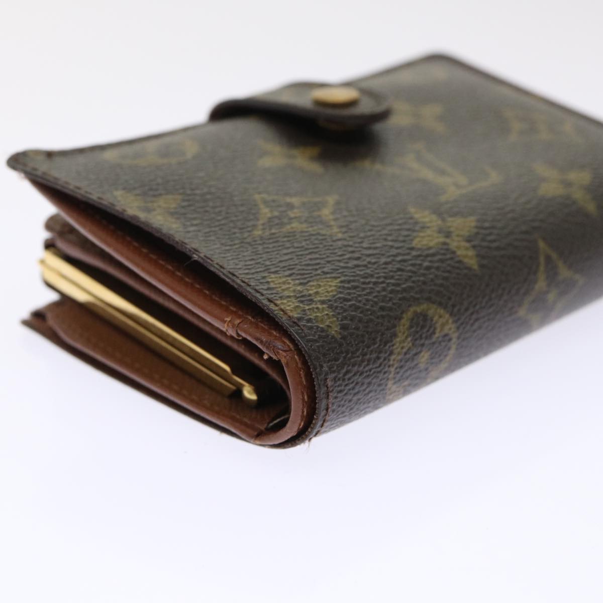 LOUIS VUITTON Monogram Porte Monnaie Billets Viennois Wallet M61663 Auth S702