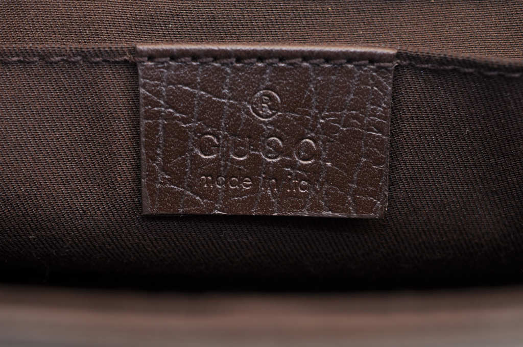 GUCCI GG Canvas Sherry Line Web Waist Bag Bum Bag Brown Auth am1103s