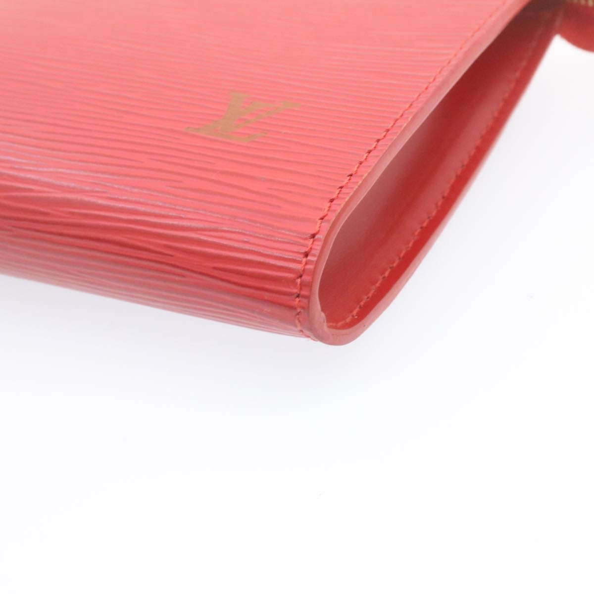 LOUIS VUITTON Epi Pochette Accessoires Pouch Red M40776 LV Auth se117