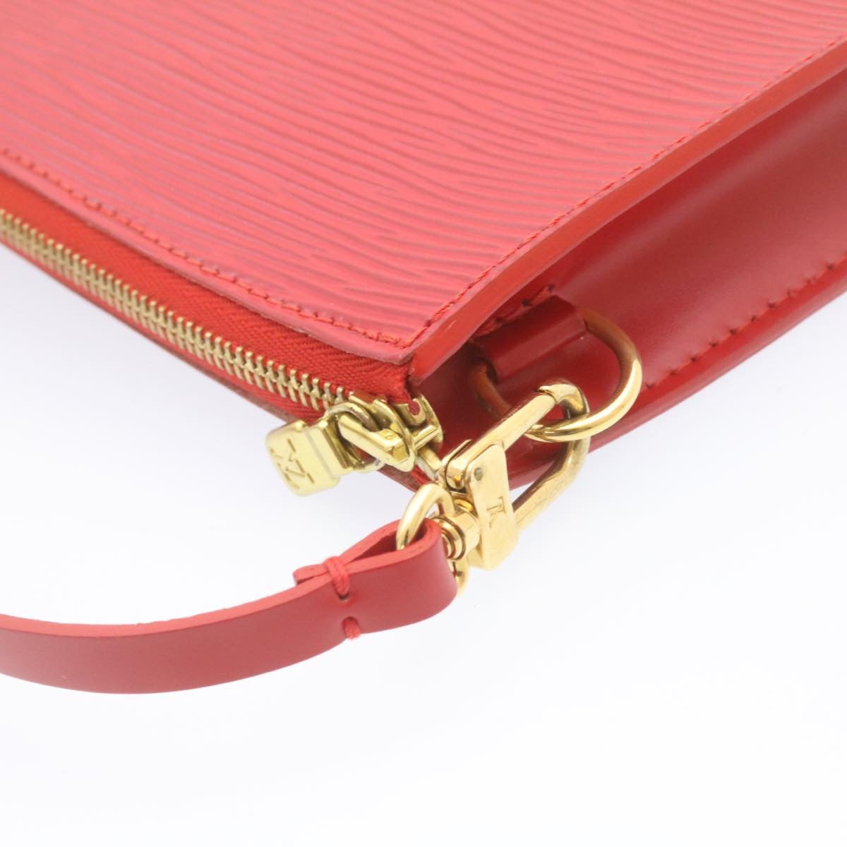 LOUIS VUITTON Epi Pochette Accessoires Pouch Red M40776 LV Auth se117