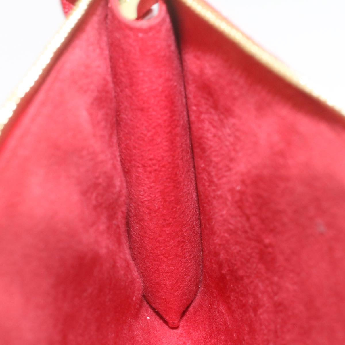 LOUIS VUITTON Epi Pochette Accessoires Pouch Red M40776 LV Auth se117