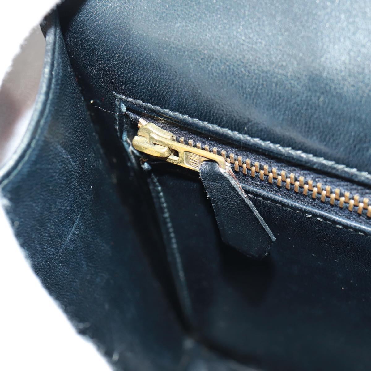 HERMES Constance 24 Shoulder Bag Bock Scarf Black Gold Auth SK006SM