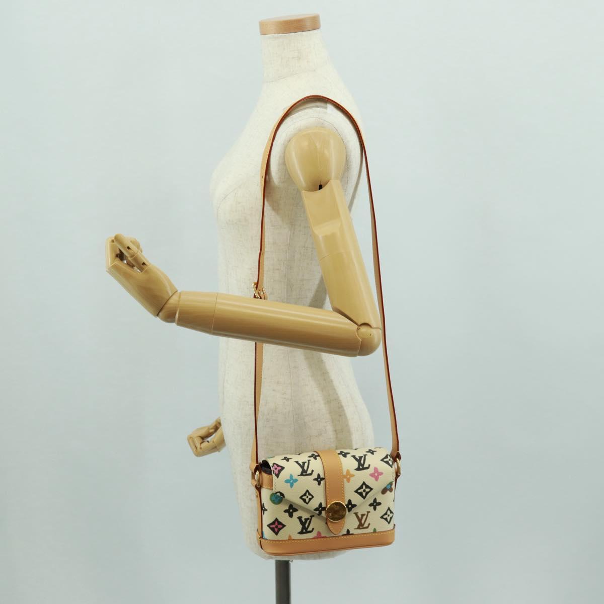 LOUIS VUITTON Craggy Envelope Wearable Wallet Bag Ivory M83346 LV Auth SK015SM