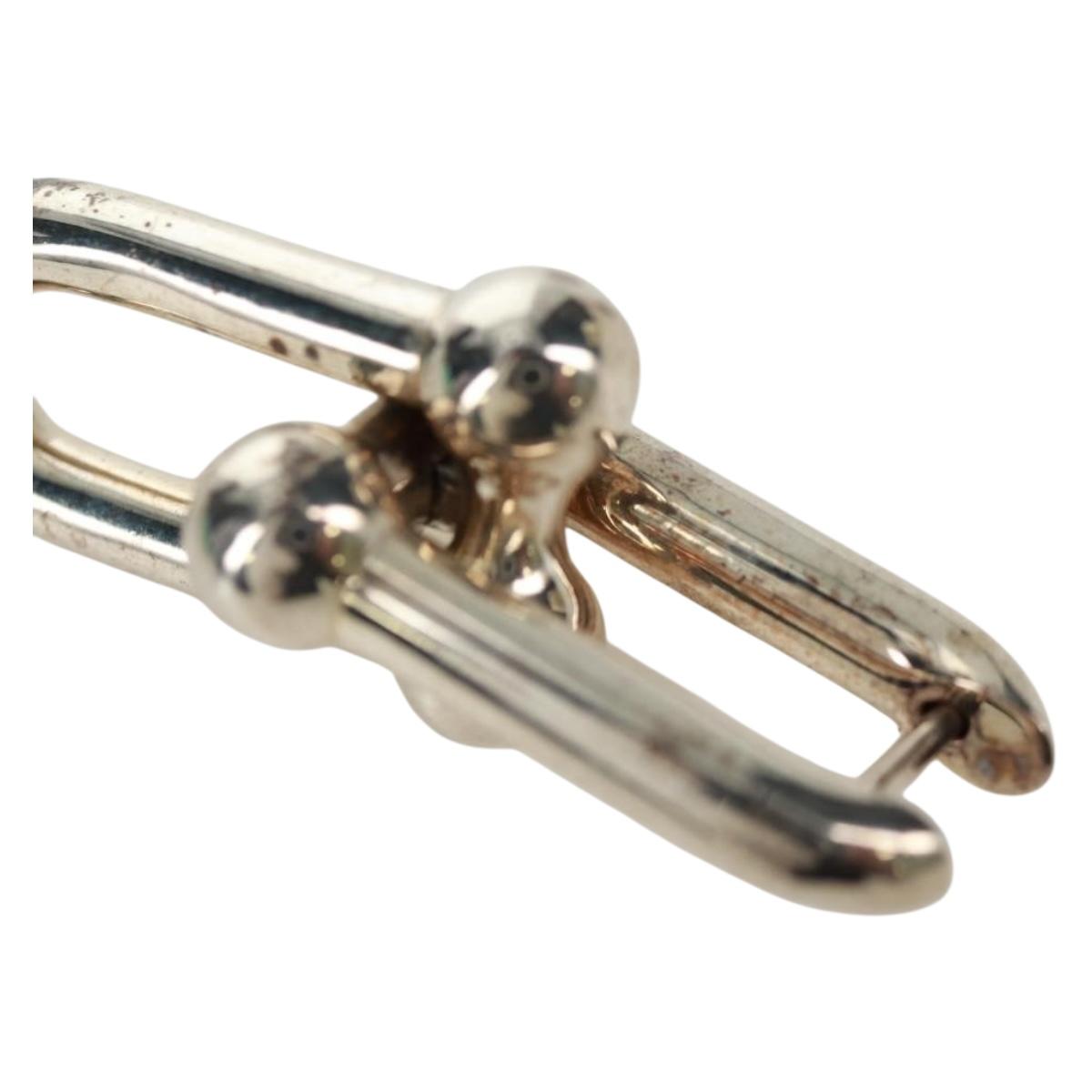TIFFANY&Co. Pierce Hardware Small Link Ag925 Silver Auth SK019SM