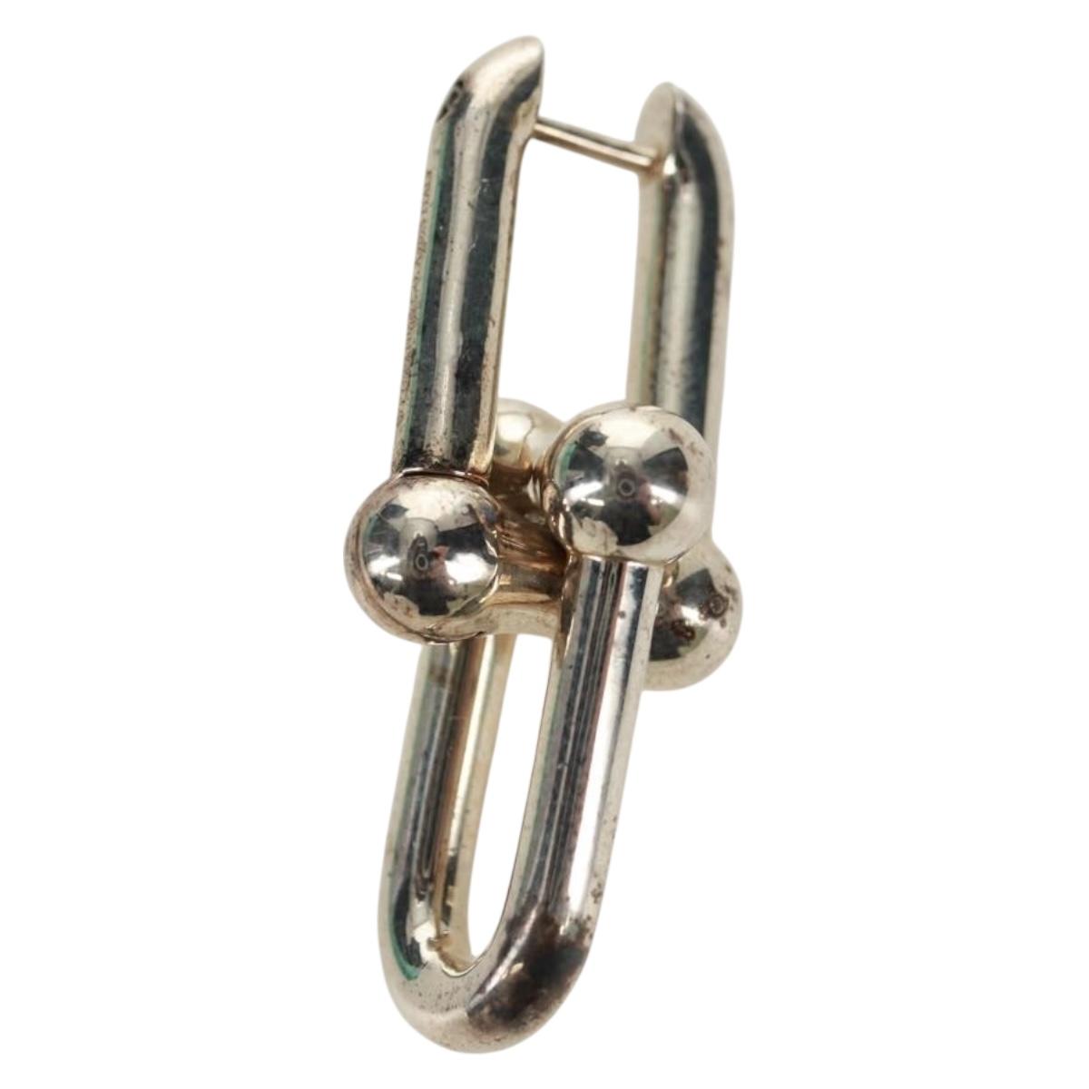 TIFFANY&Co. Pierce Hardware Small Link Ag925 Silver Auth SK019SM