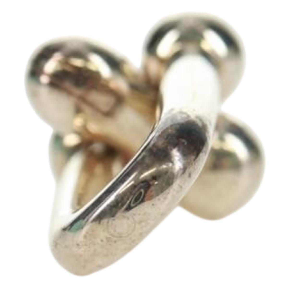 TIFFANY&Co. Pierce Hardware Small Link Ag925 Silver Auth SK019SM