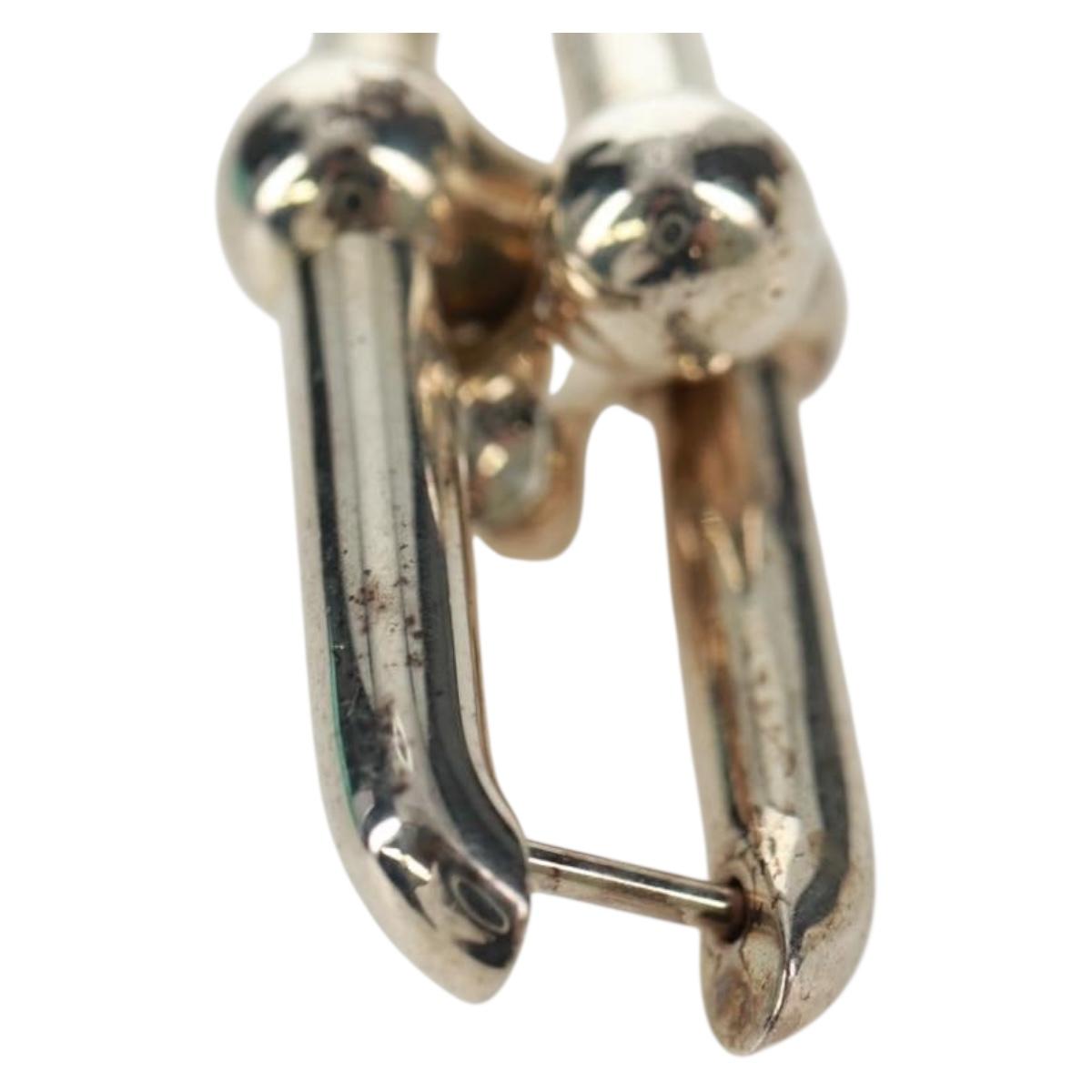 TIFFANY&Co. Pierce Hardware Small Link Ag925 Silver Auth SK019SM