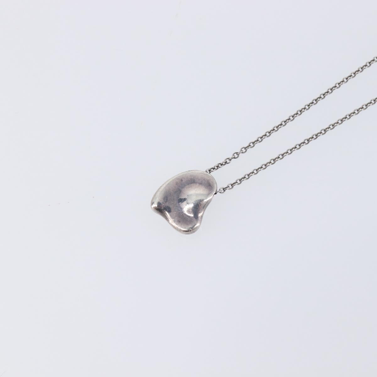 Tiffany & Co. Full Heart Necklace Ag925 Silver Auth SK154
