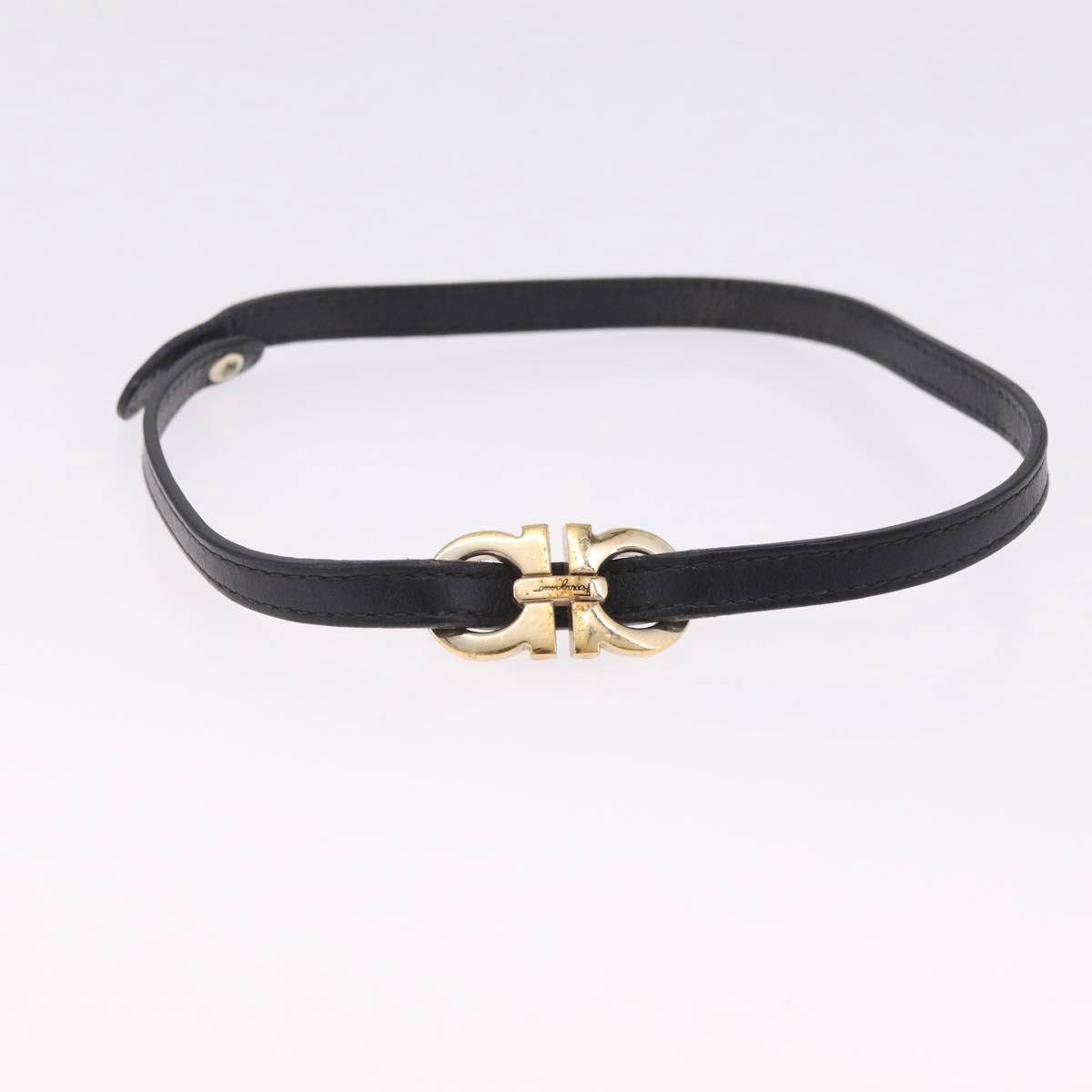 Salvatore Ferragamo Bangle Bracelet Metal 3 Set Gold Tone Silver Auth SK173