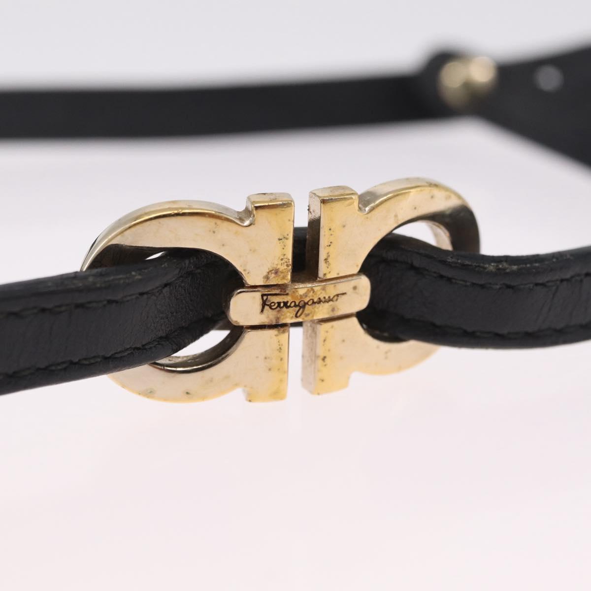 Salvatore Ferragamo Bangle Bracelet Metal 3 Set Gold Tone Silver Auth SK173