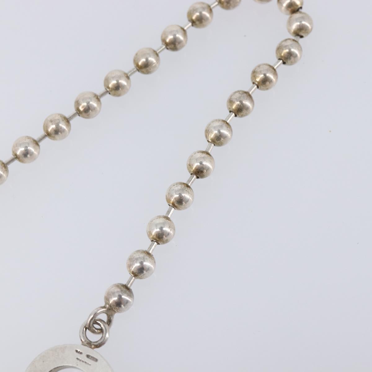 GUCCI Ball Chain Bracelet Ag925 Silver Auth SK177
