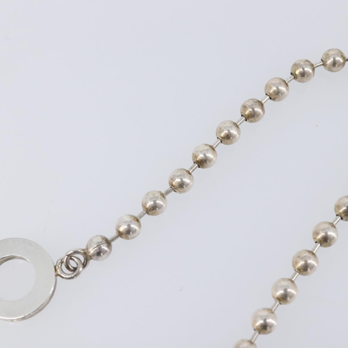 GUCCI Ball Chain Bracelet Ag925 Silver Auth SK177