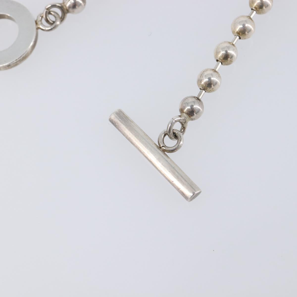 GUCCI Ball Chain Bracelet Ag925 Silver Auth SK177