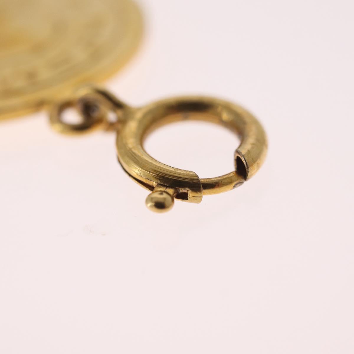 HERMES Charm Ring Metal 2 Set Gold Tone Auth SK203