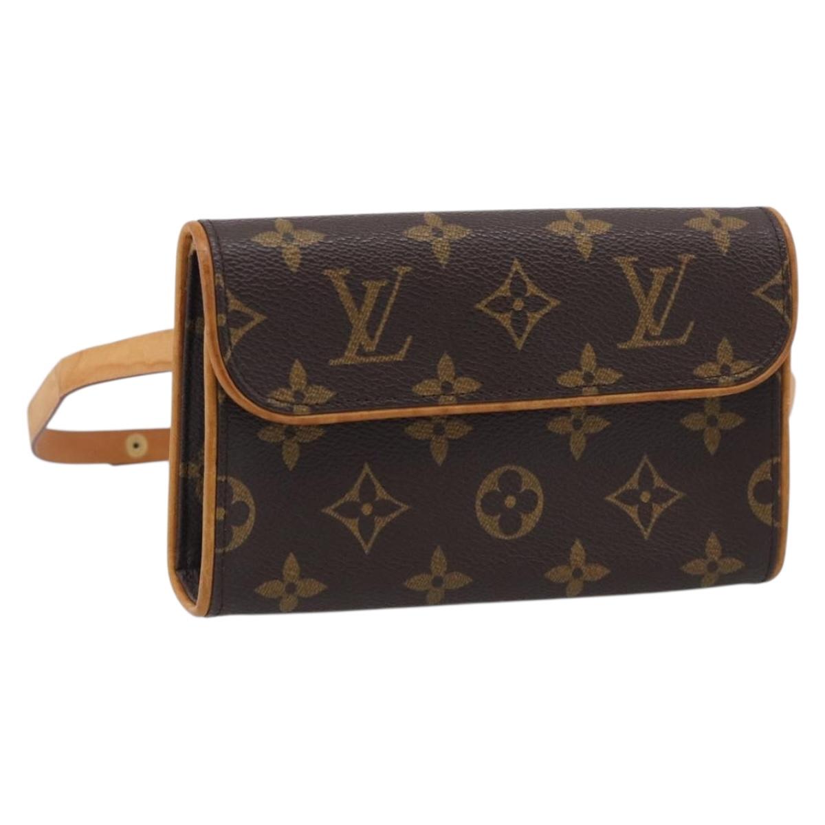 LOUIS VUITTON Monogram Pochette Florentine Waist bag M51855 LV Auth SK216