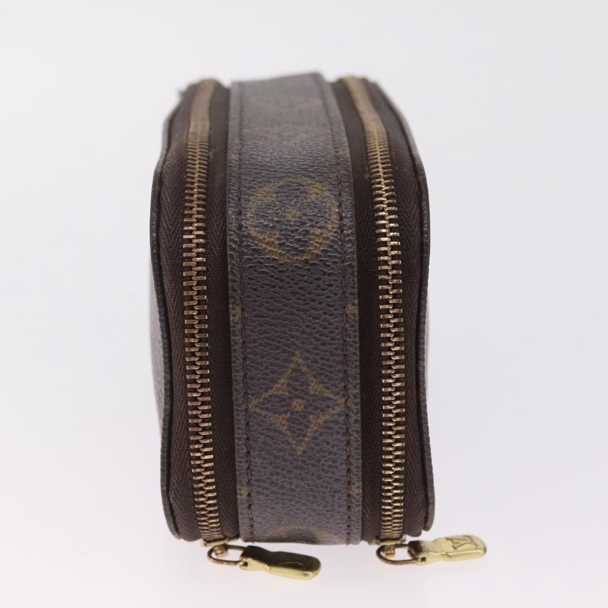 LOUIS VUITTON Monogram Trousse Brush PM Cosmetic Pouch M47510 LV Auth SK217