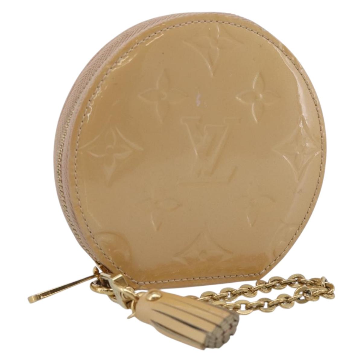 LOUIS VUITTON Vernis Porte Monnaie Chapo Rose Florentin M91416 LV Auth SK218A