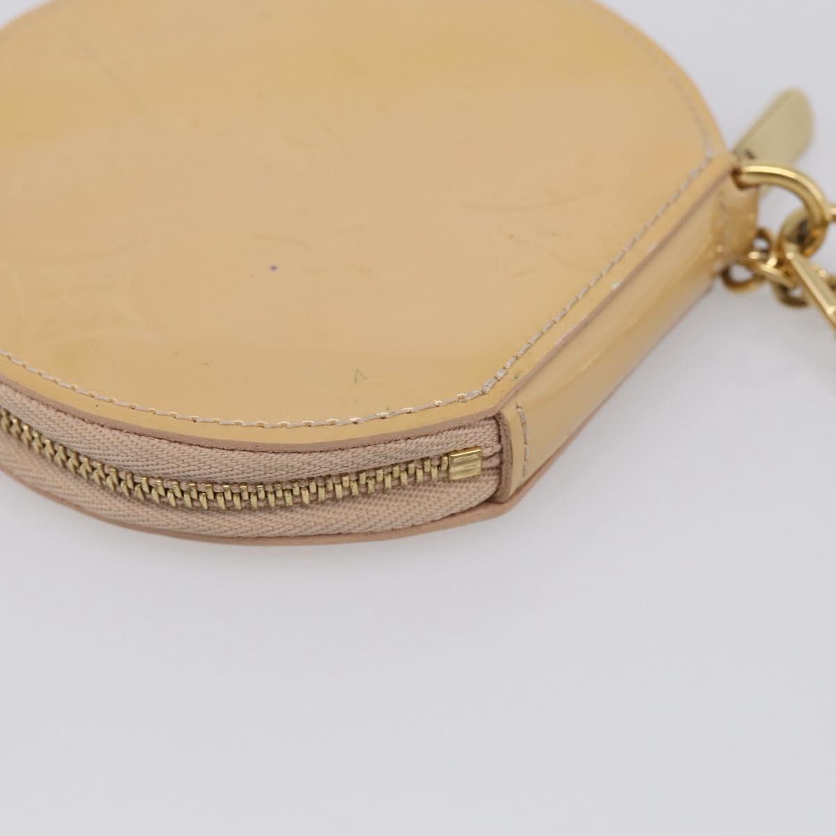 LOUIS VUITTON Vernis Porte Monnaie Chapo Rose Florentin M91416 LV Auth SK218A