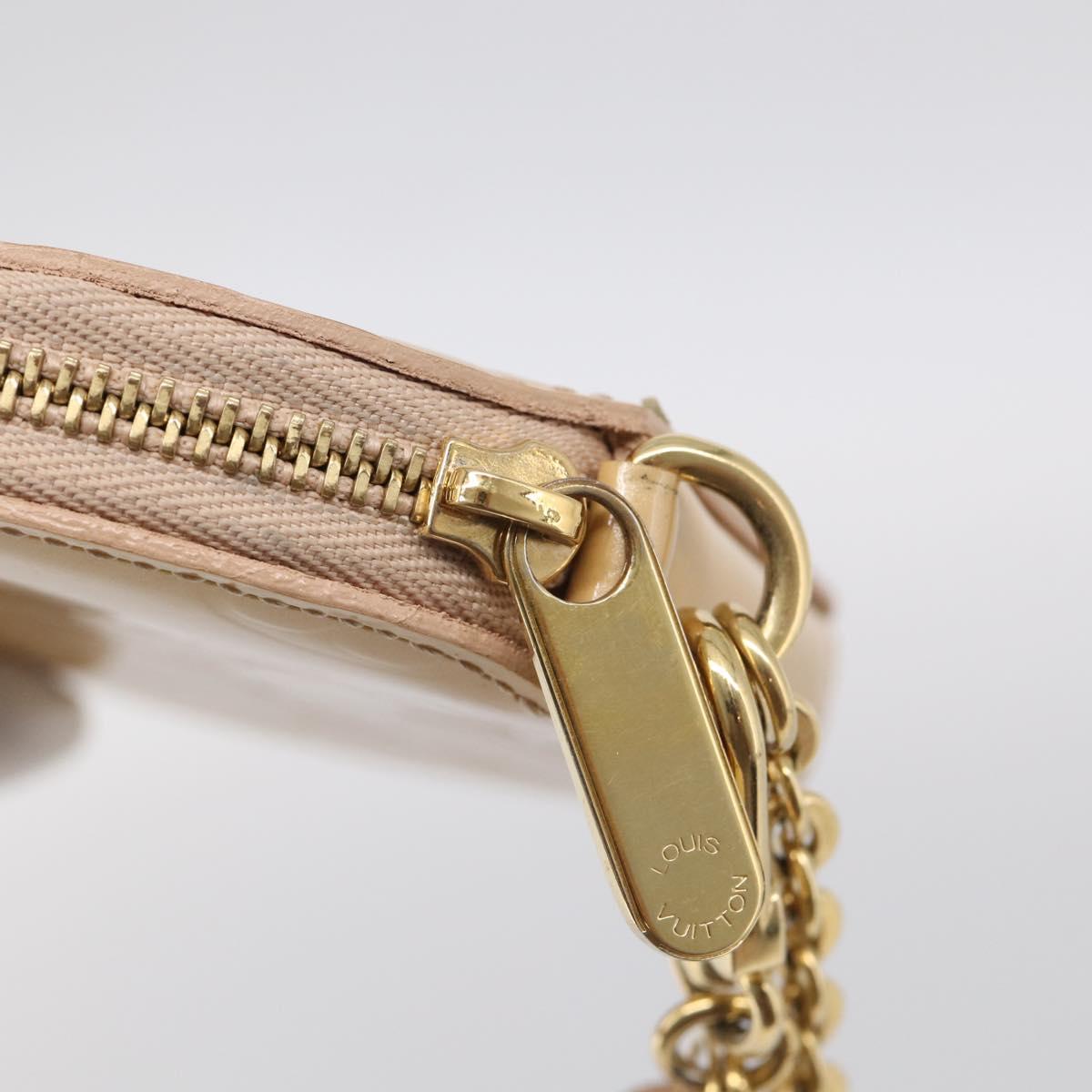 LOUIS VUITTON Vernis Porte Monnaie Chapo Rose Florentin M91416 LV Auth SK218A