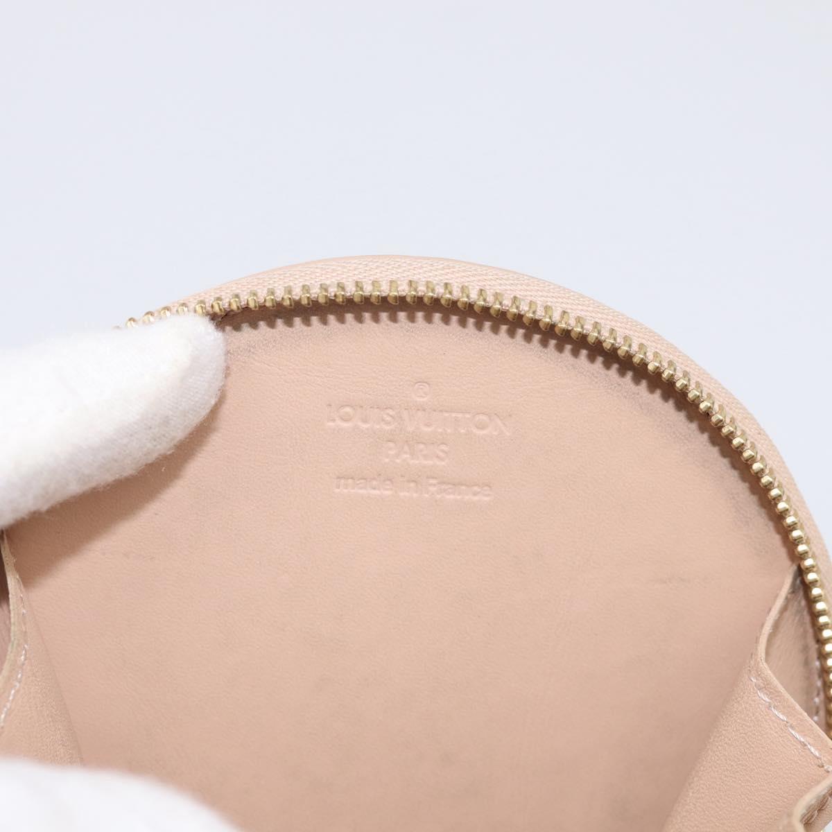 LOUIS VUITTON Vernis Porte Monnaie Chapo Rose Florentin M91416 LV Auth SK218A
