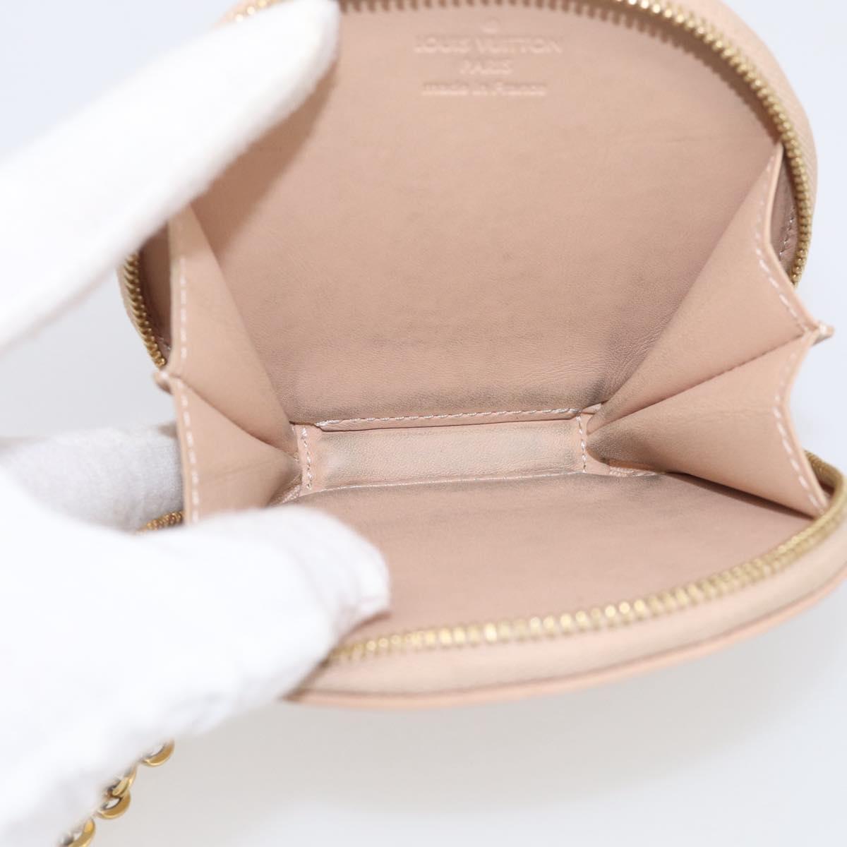 LOUIS VUITTON Vernis Porte Monnaie Chapo Rose Florentin M91416 LV Auth SK218A