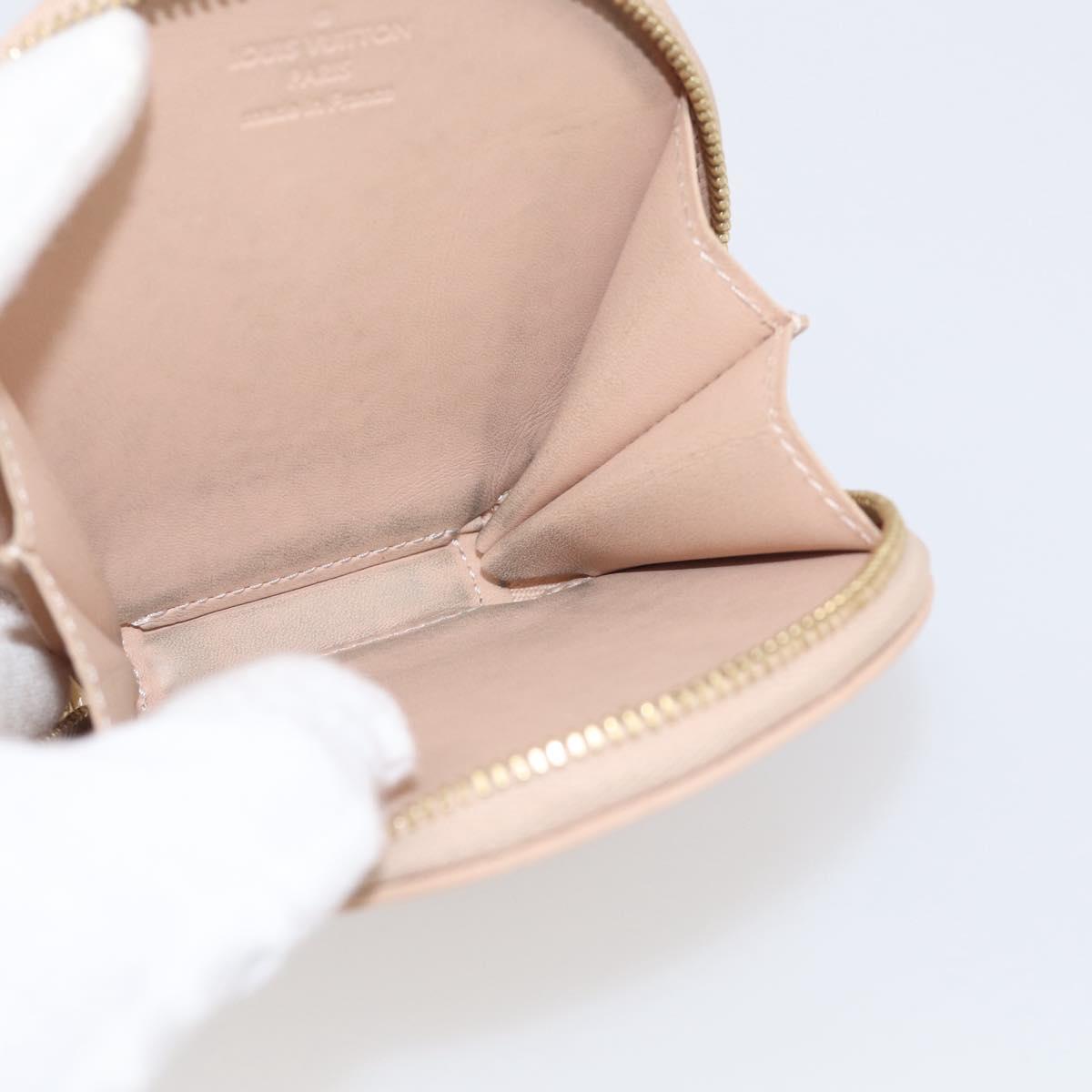 LOUIS VUITTON Vernis Porte Monnaie Chapo Rose Florentin M91416 LV Auth SK218A