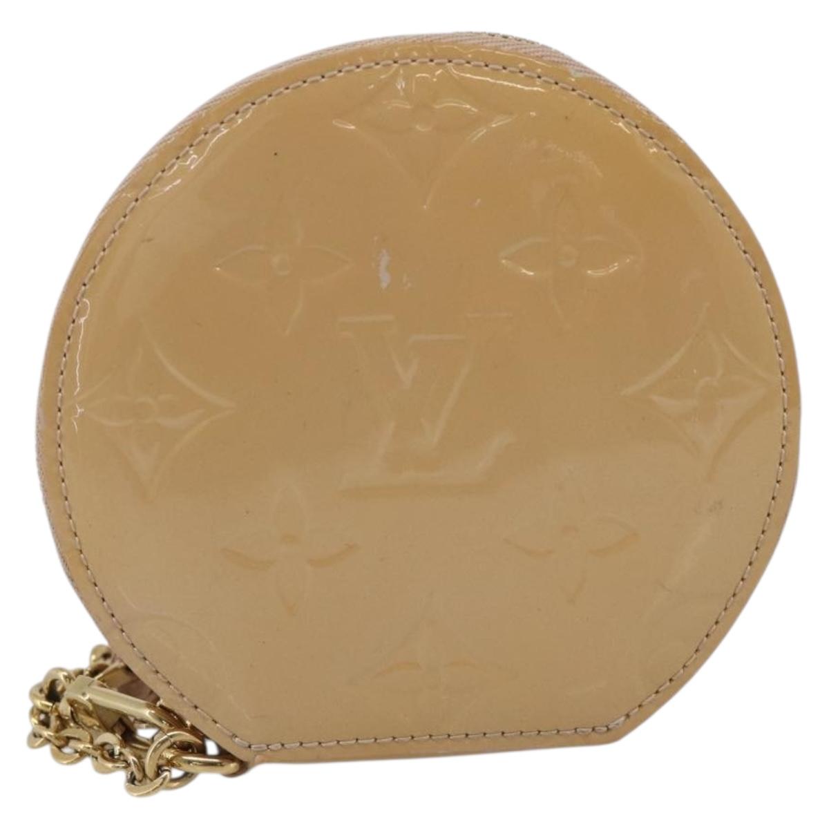 LOUIS VUITTON Vernis Porte Monnaie Chapo Rose Florentin M91416 LV Auth SK218A