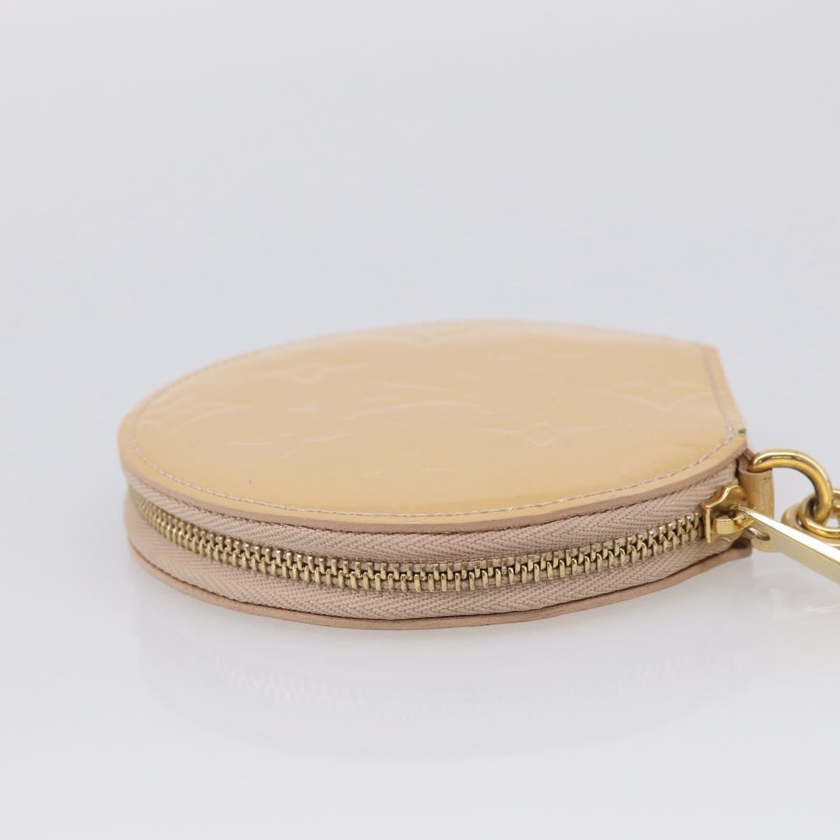 LOUIS VUITTON Vernis Porte Monnaie Chapo Rose Florentin M91416 LV Auth SK218A