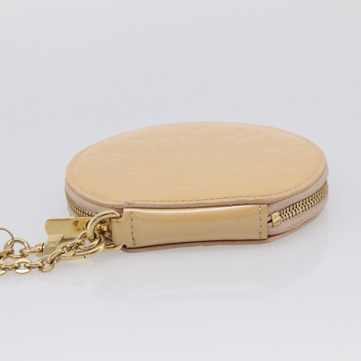 LOUIS VUITTON Vernis Porte Monnaie Chapo Rose Florentin M91416 LV Auth SK218A