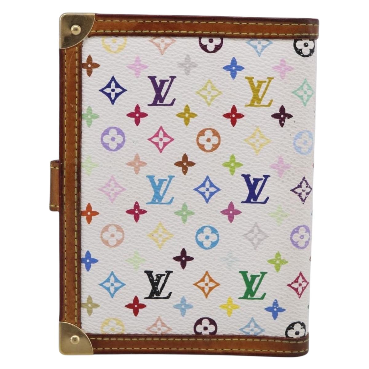 LOUIS VUITTON Monogram Multicolor Agenda PM Planner Cover R21074 LV Auth SK219