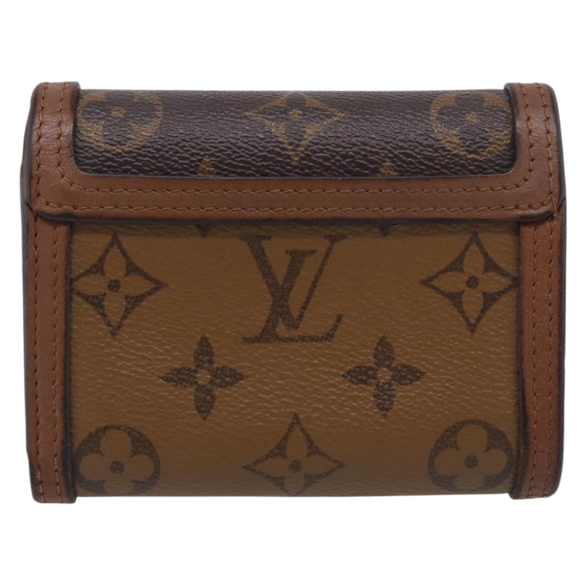 LOUIS VUITTON Reverse Portefeuille Daufine Compact Wallet M68725 LV Auth SK258