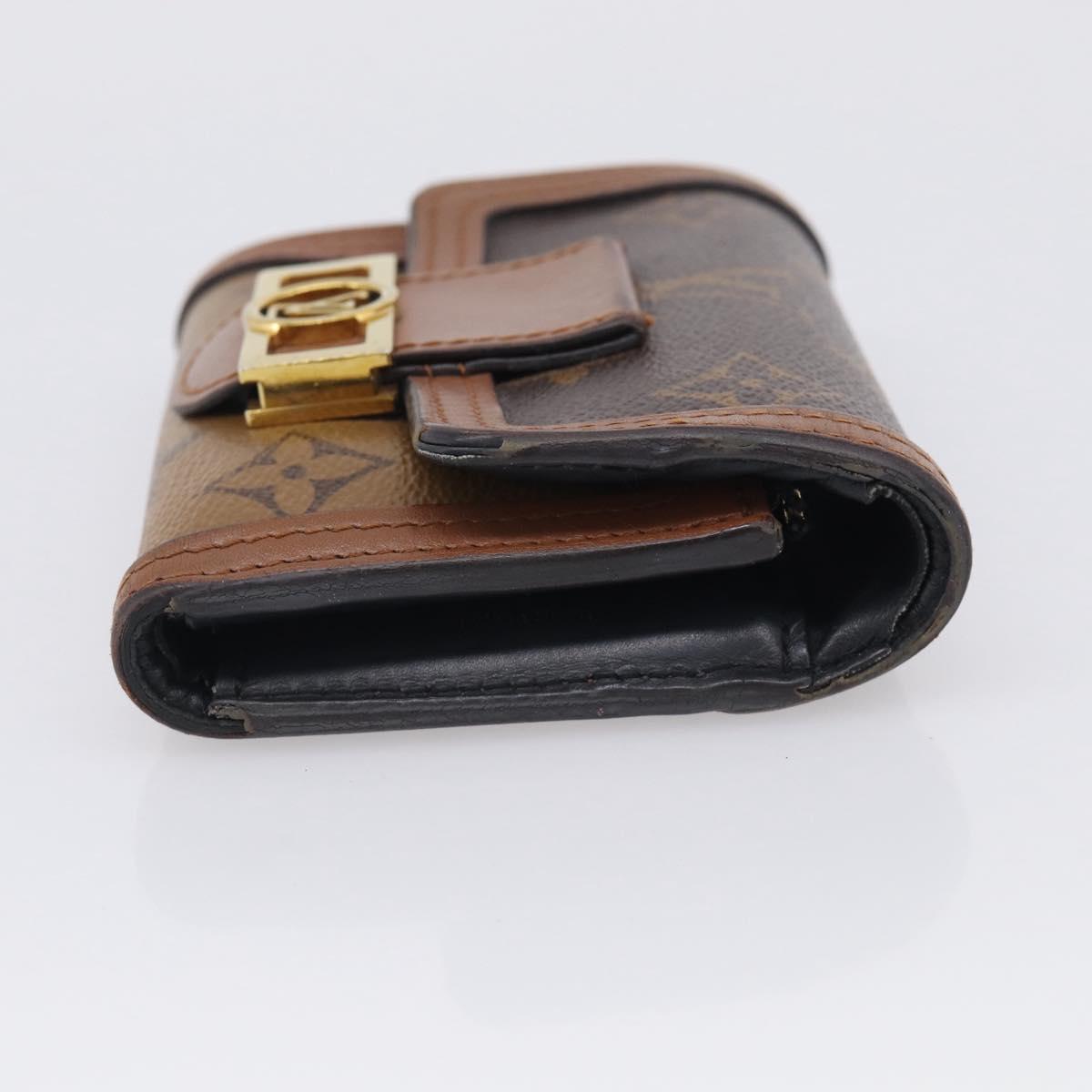 LOUIS VUITTON Reverse Portefeuille Daufine Compact Wallet M68725 LV Auth SK258