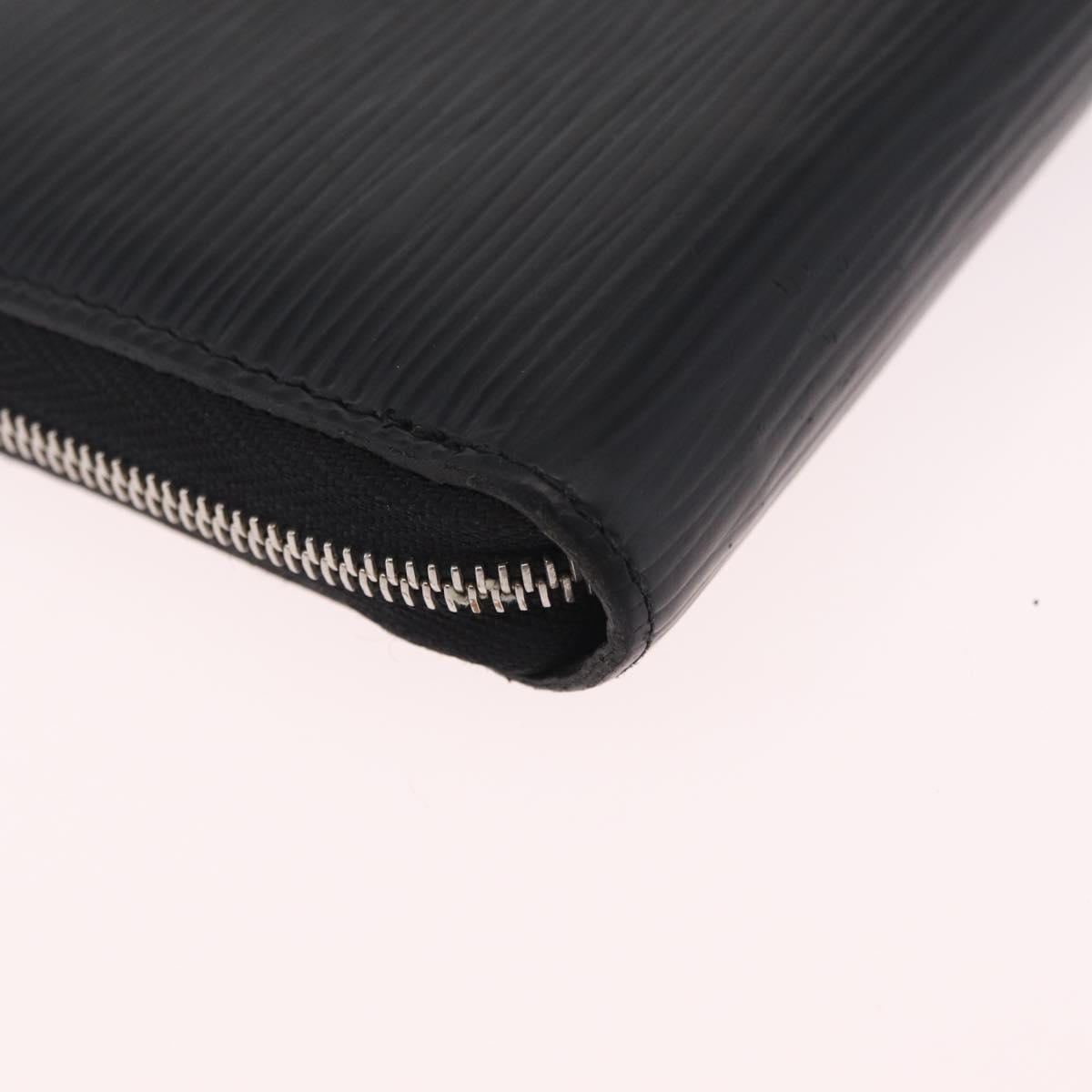 LOUIS VUITTON Epi Zippy Coin Purse Black M60152 LV Auth SK259