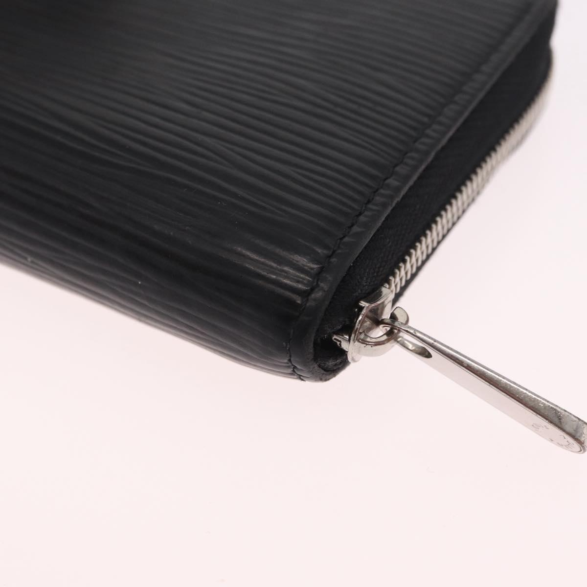 LOUIS VUITTON Epi Zippy Coin Purse Black M60152 LV Auth SK259