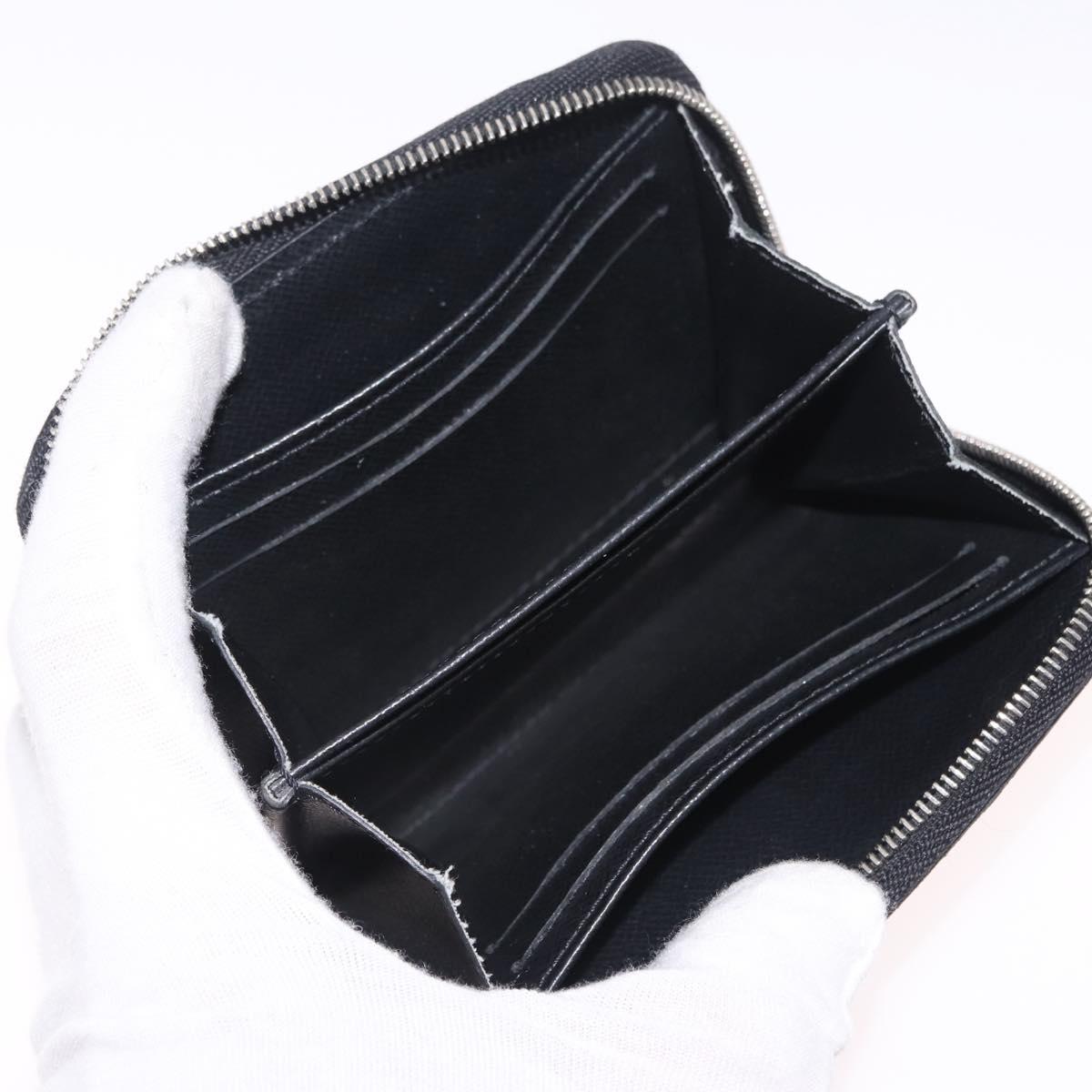 LOUIS VUITTON Epi Zippy Coin Purse Black M60152 LV Auth SK259