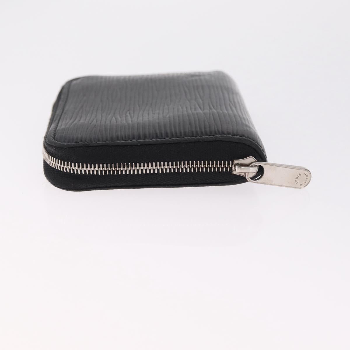 LOUIS VUITTON Epi Zippy Coin Purse Black M60152 LV Auth SK259