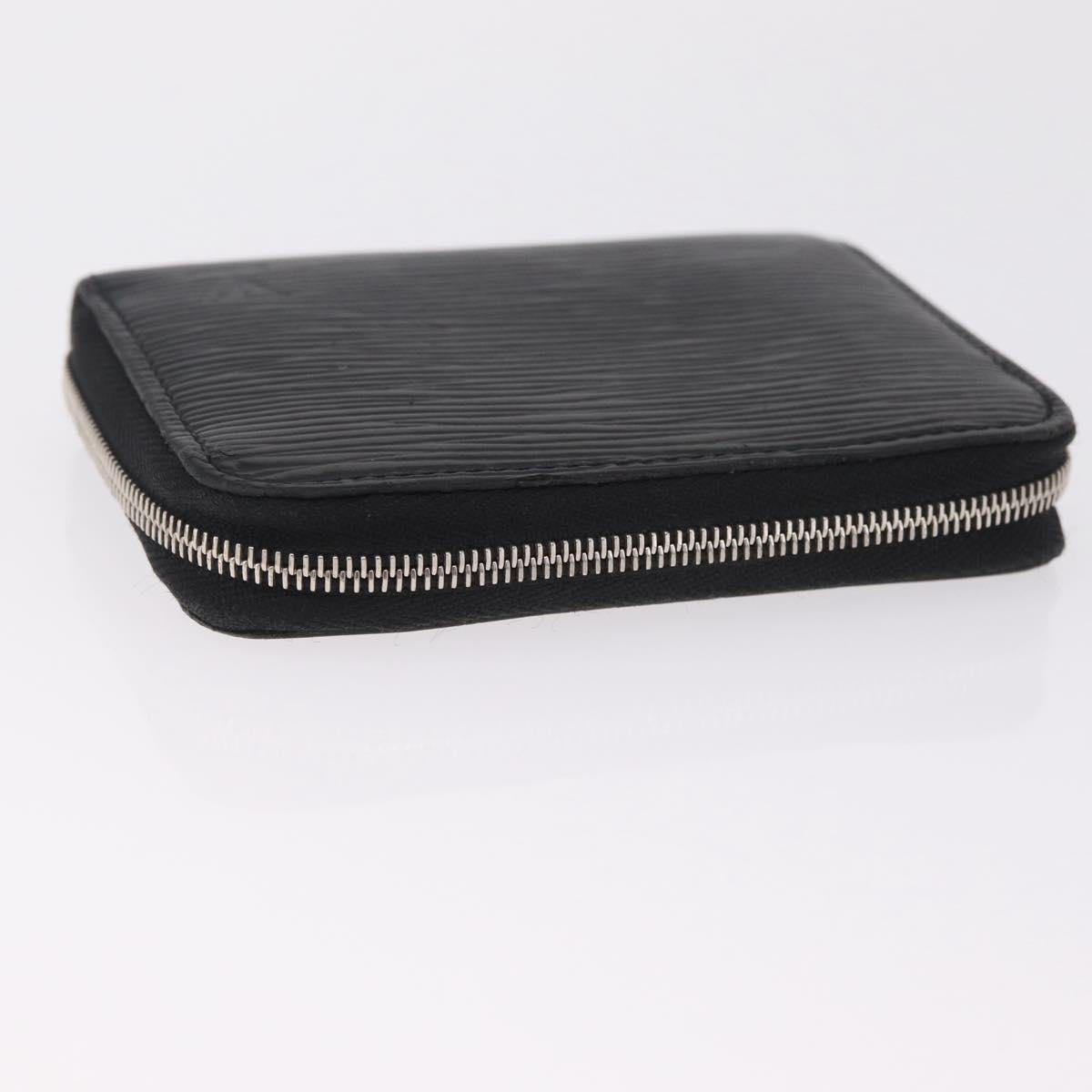 LOUIS VUITTON Epi Zippy Coin Purse Black M60152 LV Auth SK259