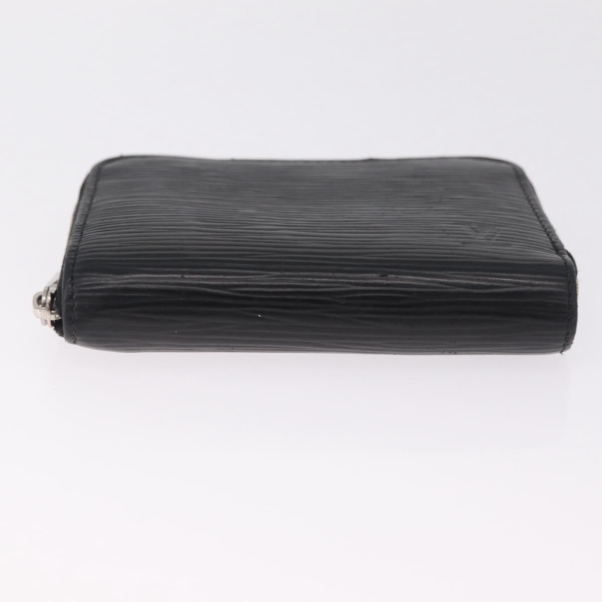 LOUIS VUITTON Epi Zippy Coin Purse Black M60152 LV Auth SK259
